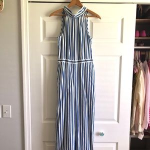 Jcrew Factory Blue Striped Romper